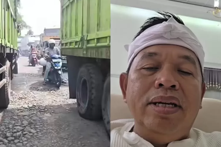 Gubernur Jawa Barat, Dedi Mulyadi merespon laporan warga terhadap jalan rusak (Instagram/@dedimulyadi71)