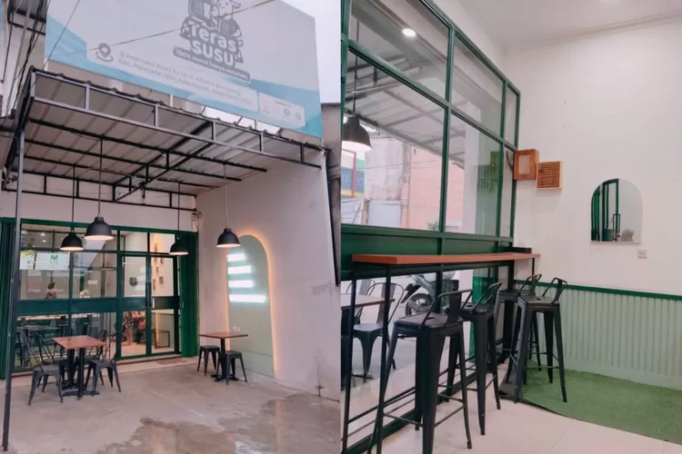 Suasana di Teras Susu Mampang Depok dengan tawarkan susu sapi dan kambing yang murni (Gmaps rating/fira faradila90)