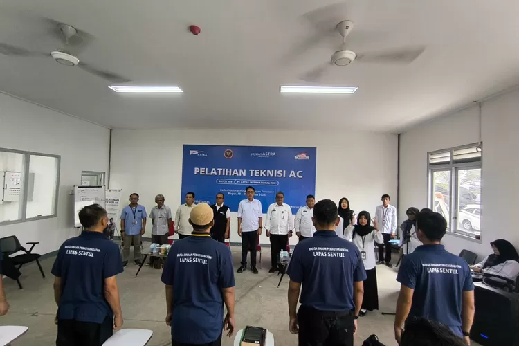 Warga binaan Lapsus Sentul mengikuti pelatihan menjadi teknisi AC (DOKUMEN KABAR BOGOR)