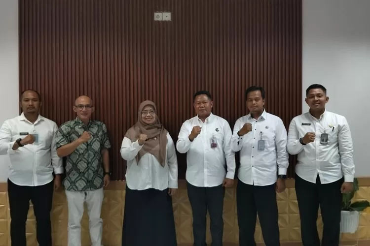 Jajaran Rutan Depok menyambangi Kantor Dinas Sosial Kota Depok, Rabu (27/8) siang.  (Rutan Depok)