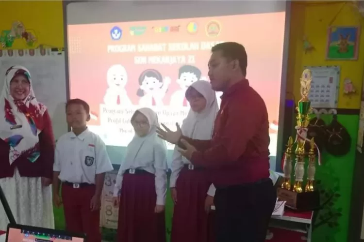 Saat seleksi lomba program Sahabat SD yang diselenggarakan oleh Direktorat Jenderal Pendidikan Dasar dan Menengah (Kemendikdasmen), di sekolahnya. (DOKUMEN SEKOLAH)