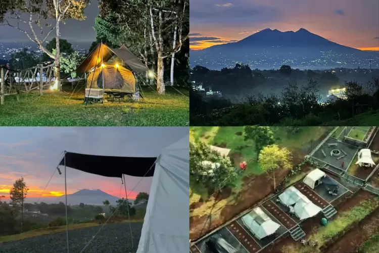 Pesona tempat camping Puncak yang sekaligus terdapat coffee shop, Pandita Coffee and Camp menampilkan pemandangan indah (Instagram/@pandita.coffeecamp)