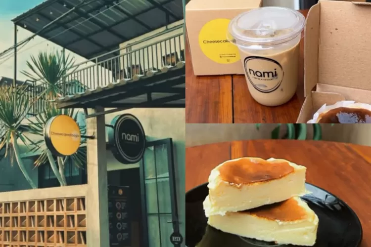Tempat nongkrong dengan ngopi sambil makan cheesecake hits asal Bogor di Kopi Nami Depok (Instagram/@_kopinami)