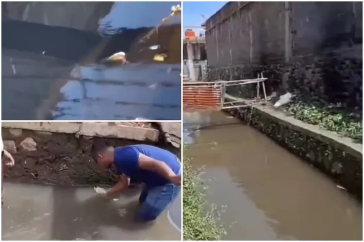 Tim Gakkum (Penegakan Hukum) Lingkungan Hidup Jawa Barat dalam pemeriksaan sungai di kawasan Nanjung Mekar, Rancaekek, Bandung (Instagram/@dedimulyadi71)