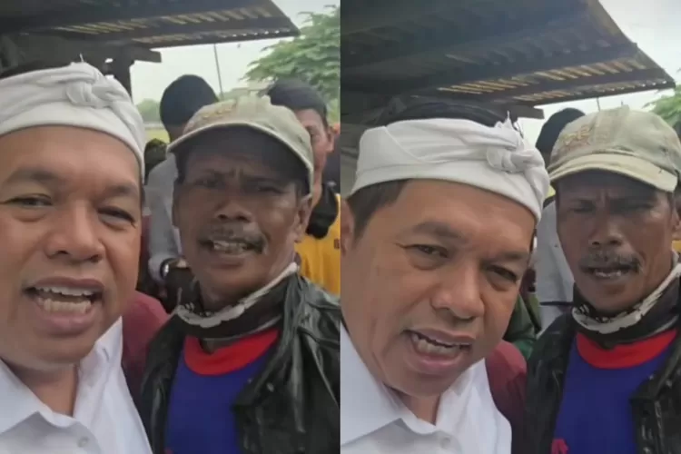 Gubernur Jawa Barat, Dedi Mulyadi dengan petani di Karawang (Instagram/@dedimulyadi71)