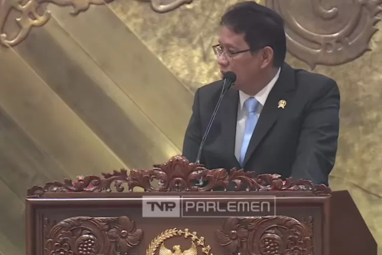 Penyampaian APBN oleh Menteri Keuangan RI Purbaya Yudha Sadewa dalam Rapat Paripurna DPR RI (Tangkapan layar Youtube DPR RI)