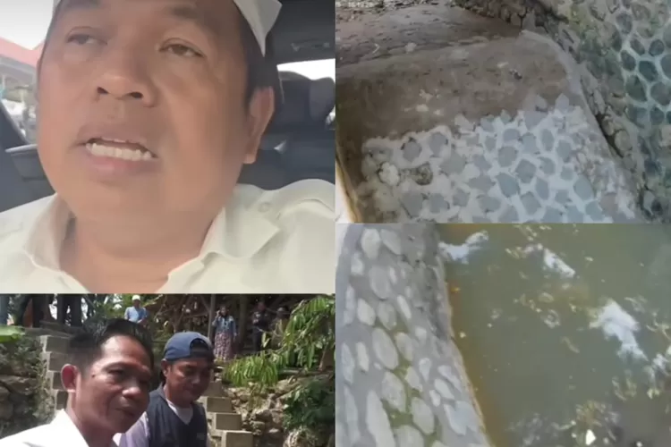 Gubernur Jawa Barat, Dedi Mulyadi tindak tegas pengerjaan irigasi Cisomang Purwakarta yang asal-asalan (Instagram/@dedimulyadi71)