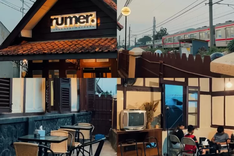 Suasana nongkrong di Rumer Coffee Bondes ala Vintage dengan lokasi pinggir rel kereta di Bogor (Instagram/@rumercoffee_bondes)