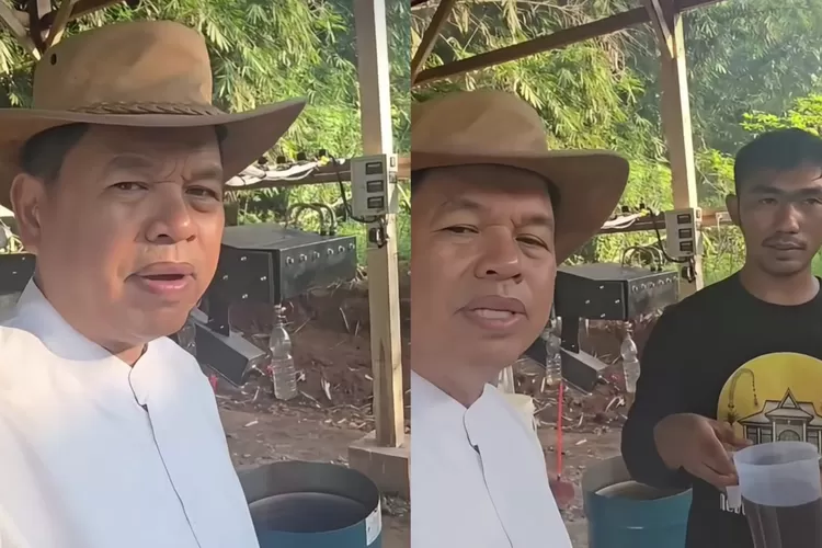 Gubernur Jawa Barat, Dedi Mulyadi perlihatkan mesin yang mengubah sampah plastik menjadi bahan bakar di Lembur Pakuan (Instagram/@dedimulyadi71)