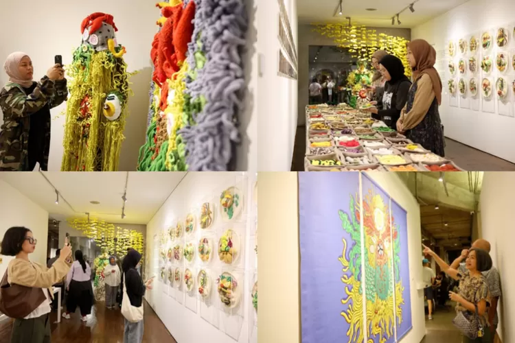 Pameran Playful Bites A solo exhibiton by Mulyana di Dia.Lo.Gue Artspace, Kemang, Jakarta Selatan (Instagram/@dialog_seni)