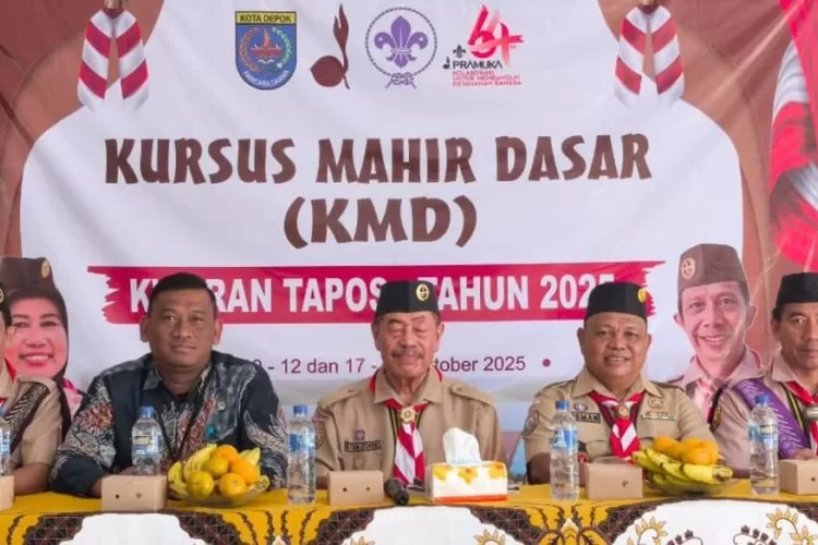 Pelaksanaan KMD di pembina Pramuka tingkat SD, yang dilaksanakan di aula Kelurahan Tapos. (ISTIMEWA)