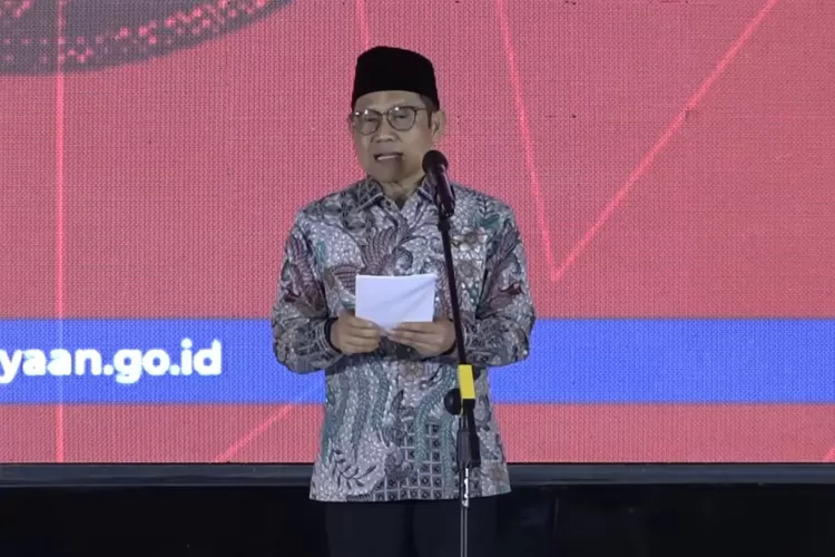 Menteri Pemberdayaan Masyarakat, Muhaimin Iskandar atau Cak Imin dalam acara Satu Tahun Pemberdayaan (Tangkapan layar Youtube Kemenko Pemberdayaan Masyarakat)