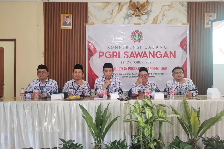 Pelaksanaan Konferensi Cabang (Konfercab) yang dilaksanakan pada Gedung PGRI Kecamatan Sawangan, beberapa waktu lalu.  (ANDIKA EKA/RADAR DEPOK)