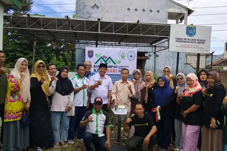 Kelurahan Bojong Pondok Terong (Boponter), Kecamatan Cipayung, Kota Depok meresmikan Bank Sampah RW1, Rabu (12/11).  (DOKUMEN PEMKOT DEPOK)