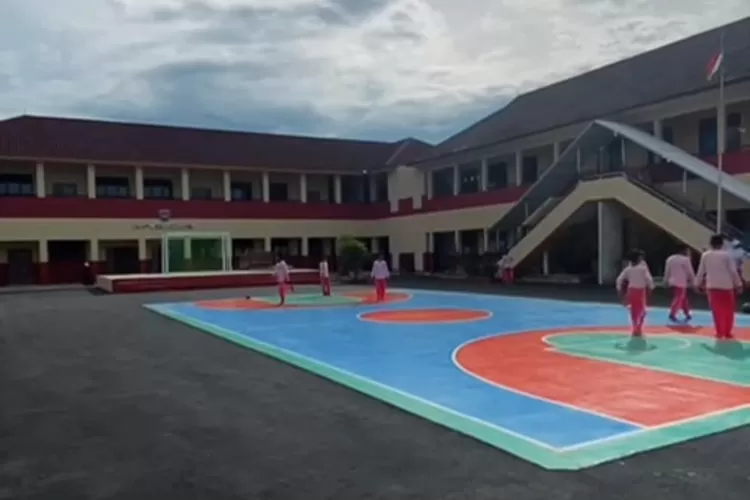 Tampak gedung baru SDN Kedaung, yang terketak di Jalan Pertiwi, Kelurahan Kedaung, Kecamatan Sawangan. (ANDIKA EKA/RADAR DEPOK)