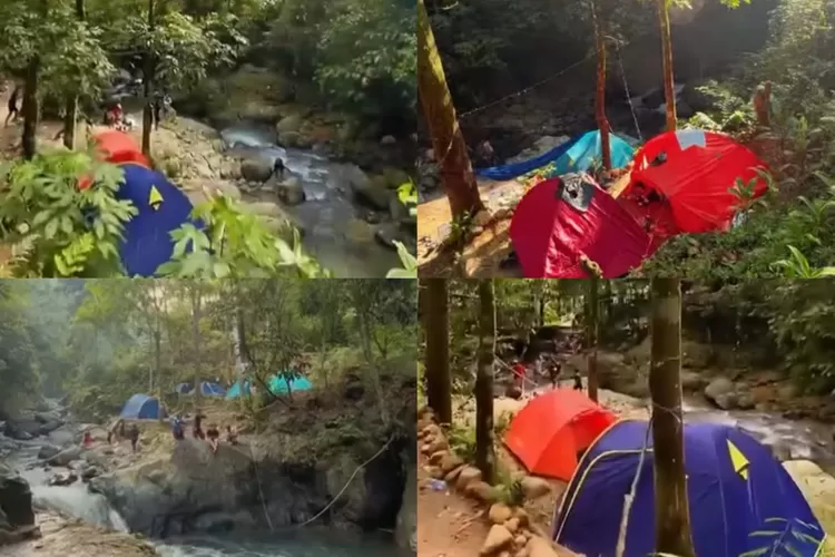 Suasana saat liburan di Curug Putri Kencana, Sentul, Bogor (Instagram/@curugputrikencana_ )