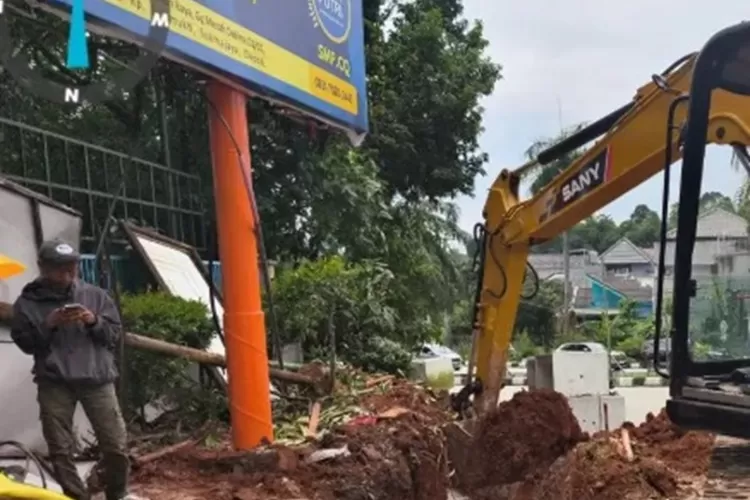 DPUPR Kota Depok tengah melakukan penataan simpang Grand Depok City (GDC)&ndash;KSU di Kelurahan Tirtajaya, Kecamatan Sukmajaya. (PEMKOT DEPOK)