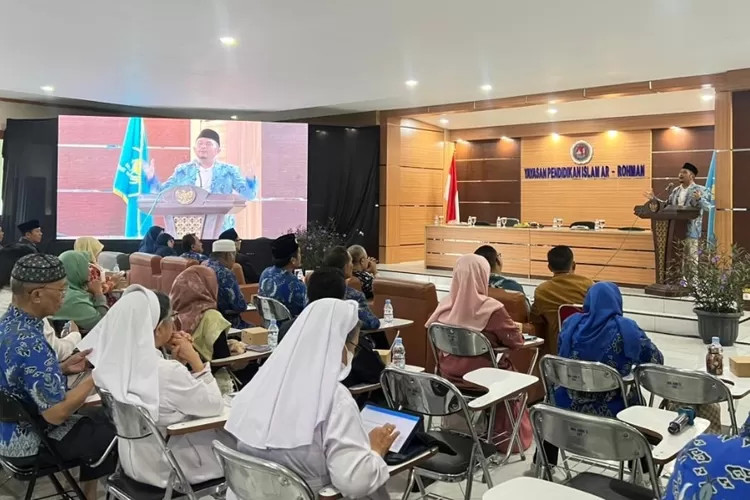 Ketua BMPS Jawa Barat Agus Sriyanta dalam sambutannya saat membuka Musda BMPS Kabupaten Bogor pada Sabtu, 20 Desember 2025.