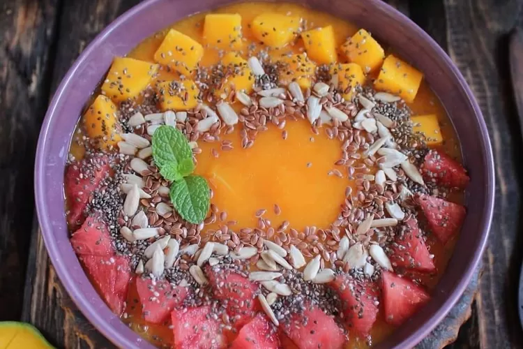 Mango Watermelon Smoothie Bowl