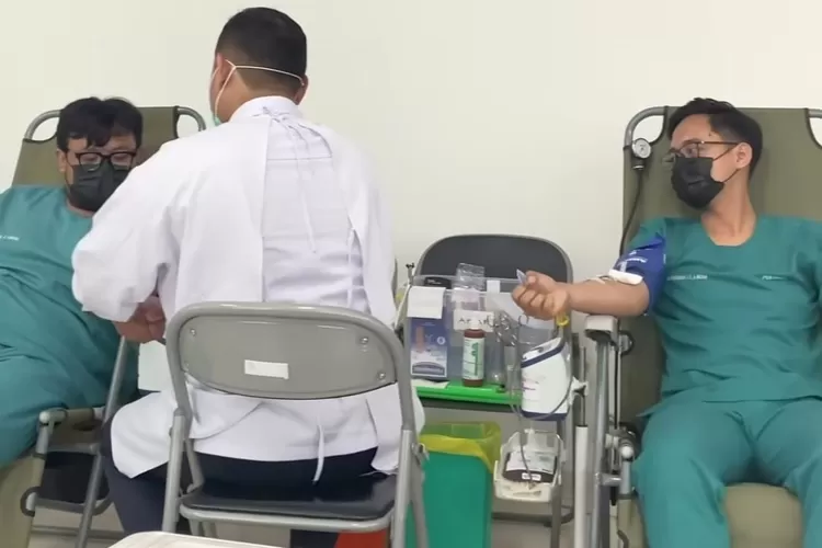 Donor darah yang diselenggarakan berkat kerjasama PMI Kota Bandung dan RS Bandung Kiwari (Ist)