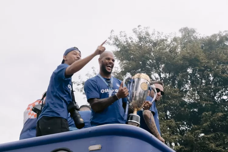 Skuad Persib Bandung saat menjadi kampiun pada kompetisi Liga 1 2023/2024 lalu 