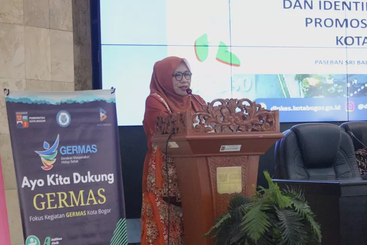 Sekda Kota Bogor Syarifah Sofiah memaparkan angka stunting di Kota Bogor yang diklaim mengalami penurunan. (Pemkot Bogor)