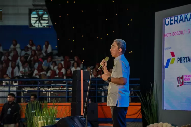 Wakil Wali Kota Bogor Dedie Rachim saat launching gerakan Zero Stunting 2023 (Pemkot Bogor)