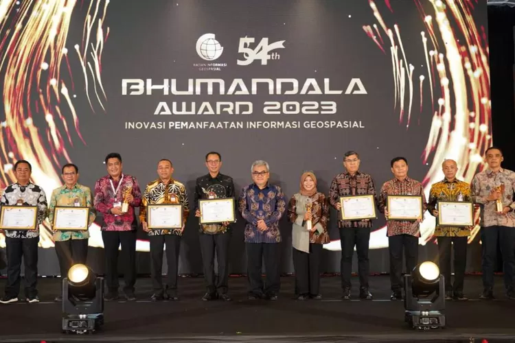 Pemprov Jabar meraih empat Bhumandala Award 2023 dari BIG. (Humas Jabar)