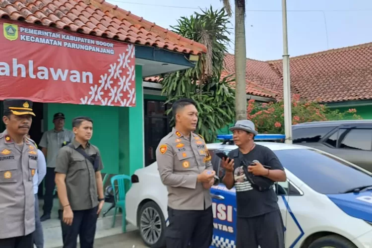 Kapolres Bogor AKBP Rio Wahyu Anggoro saat memberi keterangan terkait penangkapan pelaku KDRT di Parungpanjang. (Dok Metropolitan )