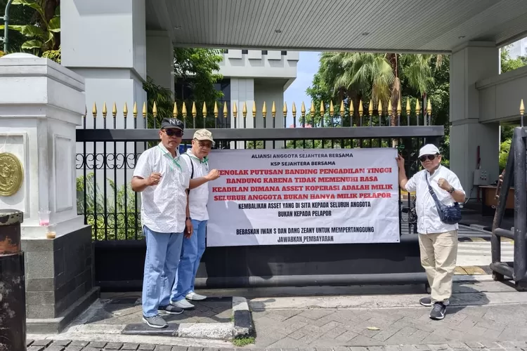 Anggota PSBB KSP SB gelar aksi damai kawal kasasi kasus hukum (dok pribadi)