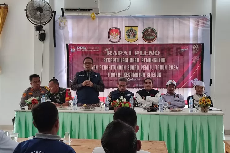 Perhitungan suara di PPK Kecamatan Cijeruk Kabupaten Bogor telah rampung (Anto/Metropolitan)