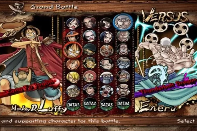 Salah satu Game One Piece dari konsol game PS 2 yang dapat dimainkan melalui Emulator yaitu One Piece: Grand Adventure. (YouTube : Aubue)