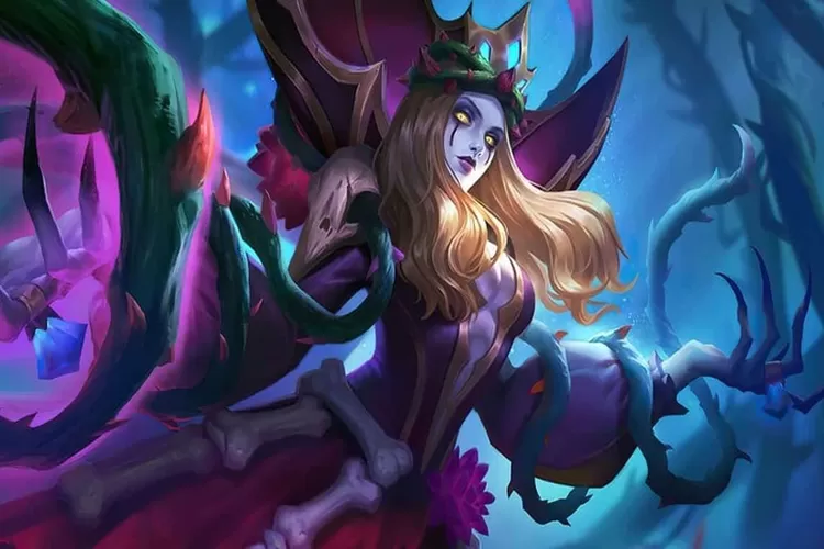 Salah satu Hero yang sering dipick oleh para pro player pada Week 1 MPL ID S13 Game Mobile Legends yaitu Vexana. (Moonton)