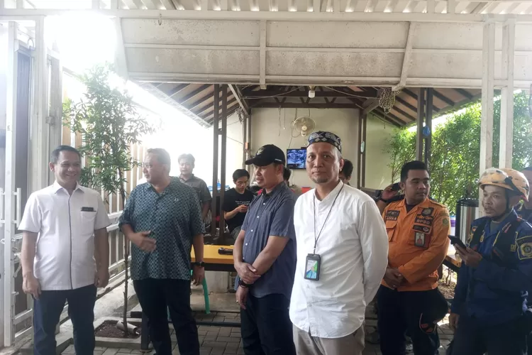 BPJS Ketenagakerjaan Bogor Cileungsi datangi lokasi ledakan di gudang amunisi Ciangsana, Kabupaten Bogor. (BPJS)