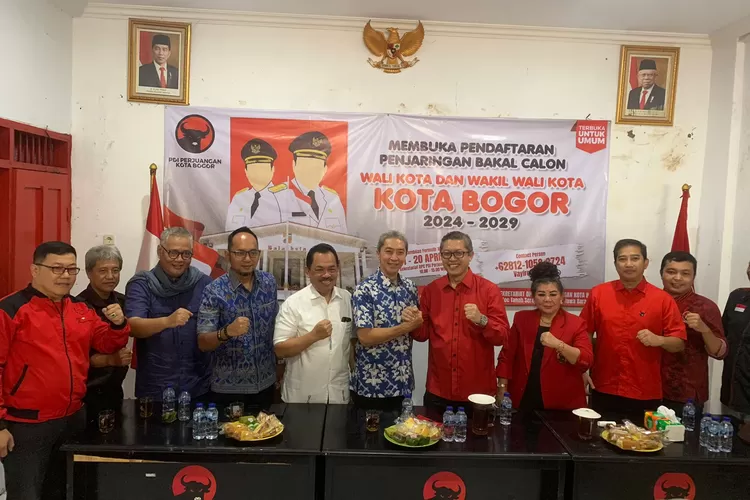 Jelang Pilkada 2024, DPD PAN Kota Bogor sambangi PDIP ditemani Bakal Calon Wali Kota Bogor 2024 Dedie A Rachim. (Rifal/Metropolitan)