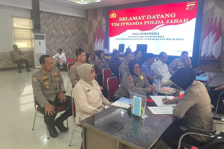 Polres Purwakarta mengikuti kegiatan Pengawasan Operasi (Wasops) Jaran Lodaya 2024 dari Itwasda Polda Jawa Barat,  (Herman/Metropolitan)