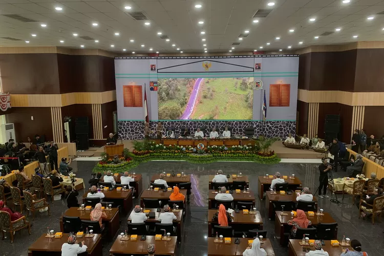 Suasana Rapat Paripurna di Gedung DPRD Kota Bogor. (Foto/istimewa.)