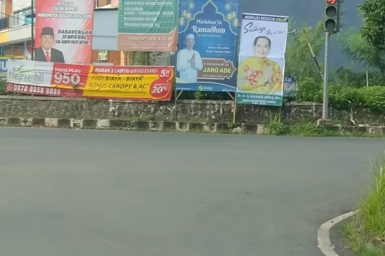 Sejumlah tokoh bakal calon Bupati Bogor pada Pilkada 2024 bermunculan di jalan-jalan Kabupaten Bogor (Eka/Metropolitan)