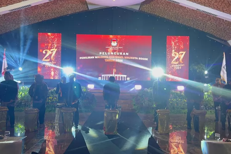 KPU Kota Bogor menggelar peluncuran Pilkada 2024 (Reza/Metropolitan)
