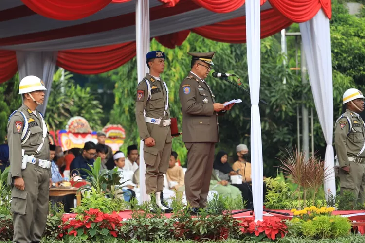 Pj Wali Kota Bekasi Gani Muhamad tegaskan Satpol PP dan Satlinmas harus jaga netralitas pada Pilkada 2024 (Adin)