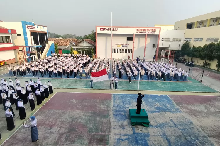 SMK Muhammadiyah 2 Cikampek lakukan pembiasaan karakter kepada peserta didik (Samsudin)