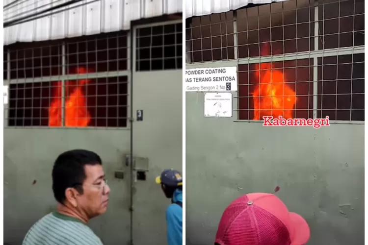 Diduga Akibat Rokok Sebuah Gudang Cat di Kelapa Gading Kebakaran, Satu Orang Dilarikan ke Rumah Sakit (Screenshot/ Instagram @kabarnegri)