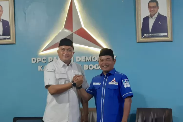 DPC Demokrat Kabupaten Bogor resmi berkolisi dengan Gerindra untuk mendukung Rudy Susmanto di Pilkada 2024. (Foto: Dok Metropolitan.id)