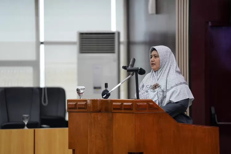 Juru bicara Badan Pembentukan Peraturan Daerah (Bapemperda) DPRD Kota Bogor, Endah Purwanti angkat suara terkait Raperda Pembedayaan dan Perlindungan Perempuan (DPRD Kota Bogor)