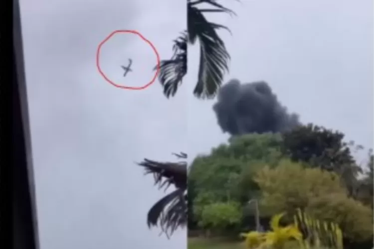 Pesawat jenis ATR-72 Jatuh di Sao Paulo, Brasil, Tewaskan 61 Orang (Foto: Kolase Instagram @fakta.indo)