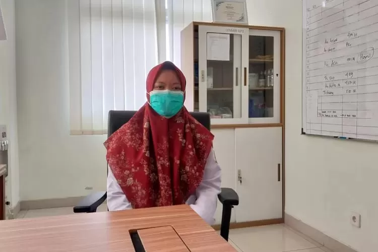 Koordinator Rehabilitasi Medik RSUD Jatisari Karawang, Liza Dwi Januaryana (Samsudin/Metropolitan)