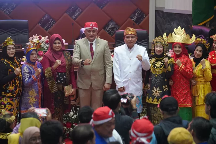 Ketua DPRD Kabupaten Bogor Rudy Susmanto usai Rapat Paripurna Istimewa HUT Kemerdekaan RI, Jumat, 16 Agustus 2024. (Arifin)