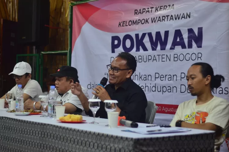 Raker Pokwan DPRD Kabupaten Bogor di Villa Khayangan, Kecamatan Sukamakmur, Kabupaten Bogor, Senin 19 Agustus 2024. (Pokwan DPRD Kabupaten Bogor)