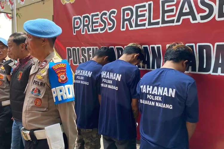 Polsek Babakanmadang membongkar sindikat curanmor yang sudah beraksi selama dua tahun di wilayah Babakanmadang, Kabupaten Bogor dan sekitarnya. (Devina)