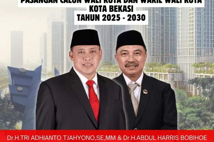 PDI Perjuangan telah menetapkan pasangan Tri Adhianto dan Abdul Harris Bobihoe Maju di Pilkada Kota Bekasi (istimewa)